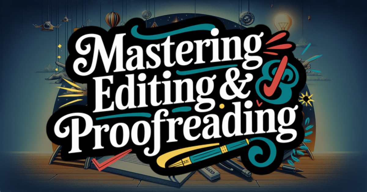 Course Cover | editing, proofreading, writing, grammar, publishing, copyediting, revision, professional editing techniques, enhance writing, writing skills, editing skills, proofreading skills, writing improvement, writing course, publishing course, editing course