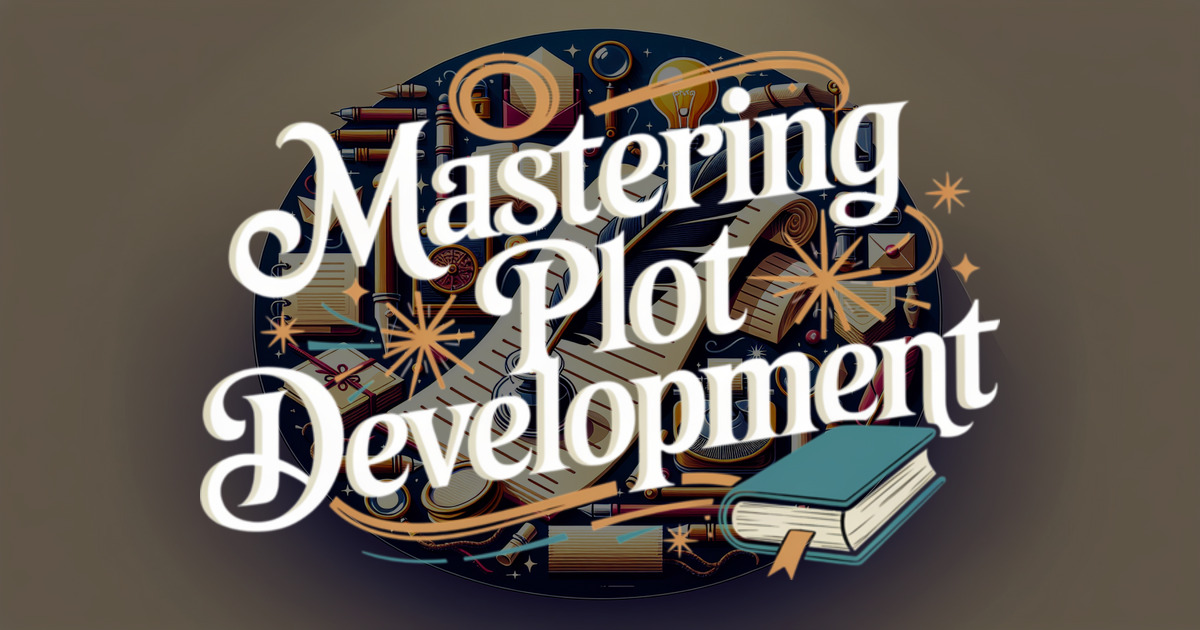 Course Cover | plot development, story structure, character arcs, conflict resolution, narrative techniques, writing skills, publishing tips, storytelling, engaging plots, captivating readers, writing and publishing, creative writing, narrative craft