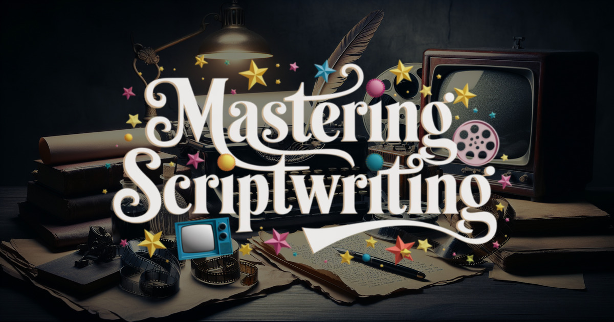 Course Cover | script writing, scriptwriting, storytelling, screenplay, film, television, dialogue, plot, writing and publishing, elevate storytelling, career in film, career in television, storytelling skills, script writing course, film and TV writing, compelling stories, narrative structure, character development