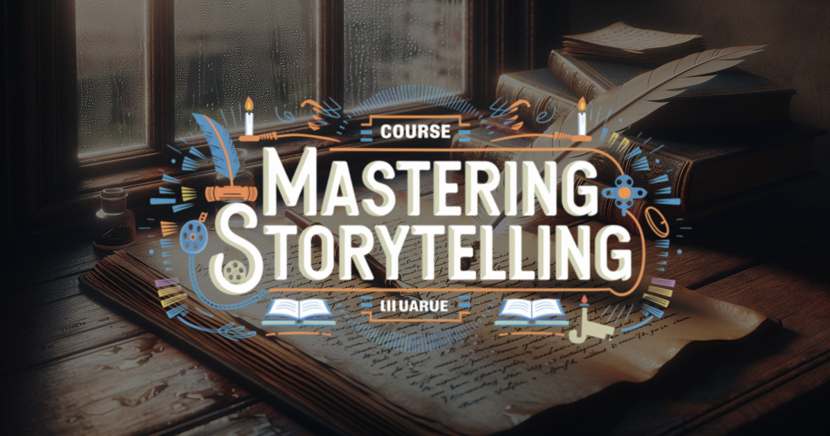 Course Cover | storytelling, writing, publishing, narrative, creativity, fiction, techniques, storytelling techniques, writing skills, narrative skills, creative writing, fiction writing, publishing skills, compelling narratives, enhance storytelling, captivate readers